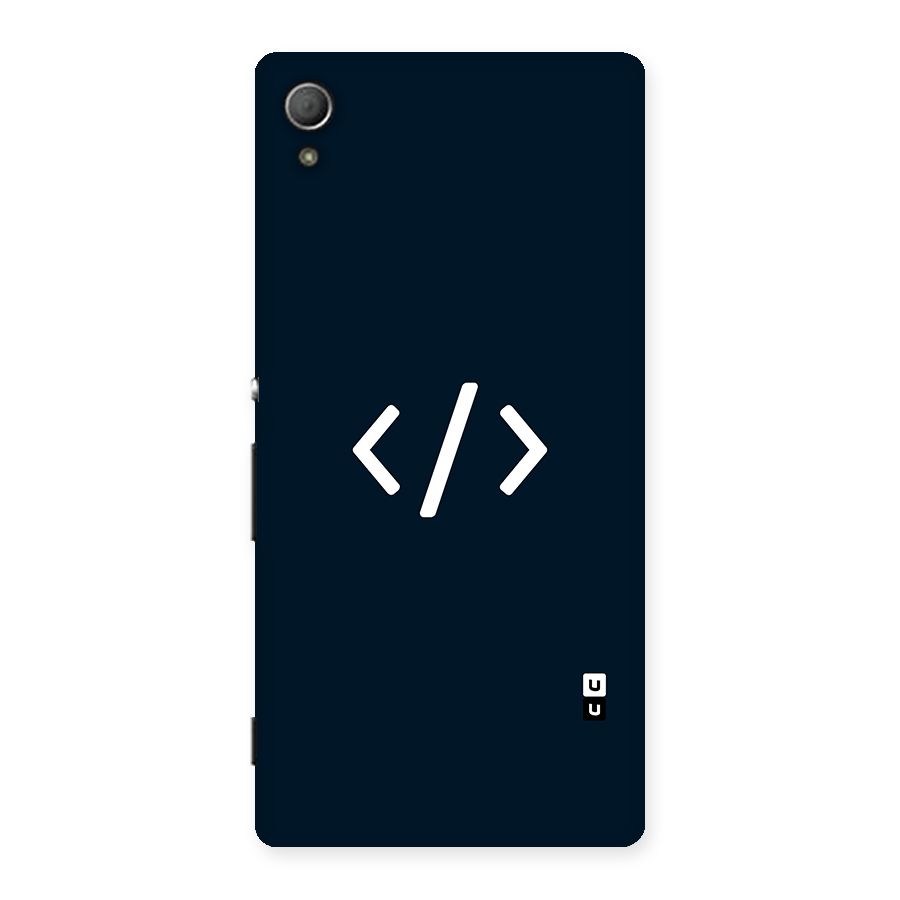 Programmers Style Symbol Back Case for Xperia Z3 Plus