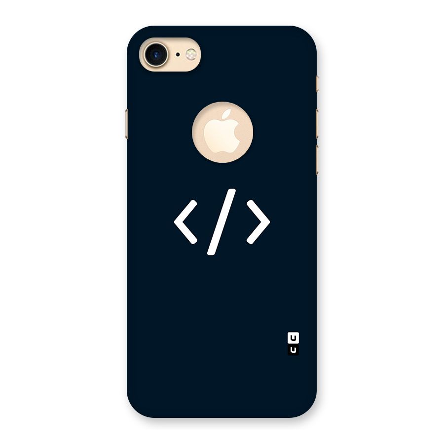 Programmers Style Symbol Back Case for iPhone 7 Logo Cut