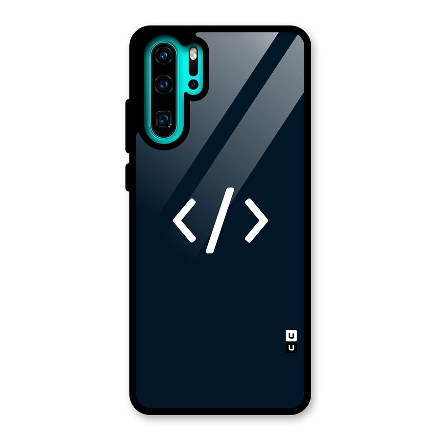 Programmers Style Symbol Glass Back Case for Huawei P30 Pro