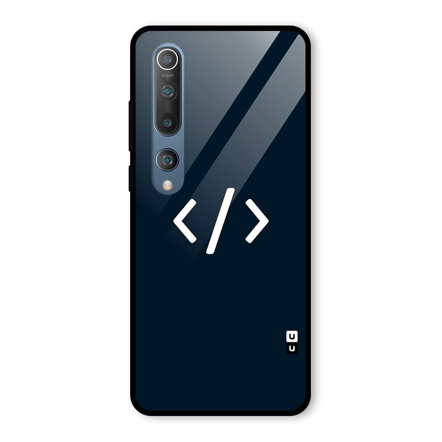 Programmers Style Symbol Glass Back Case for Mi 10