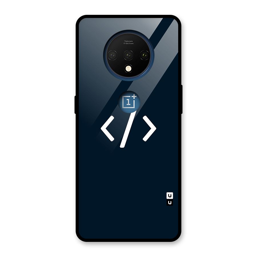 Programmers Style Symbol Glass Back Case for OnePlus 7T
