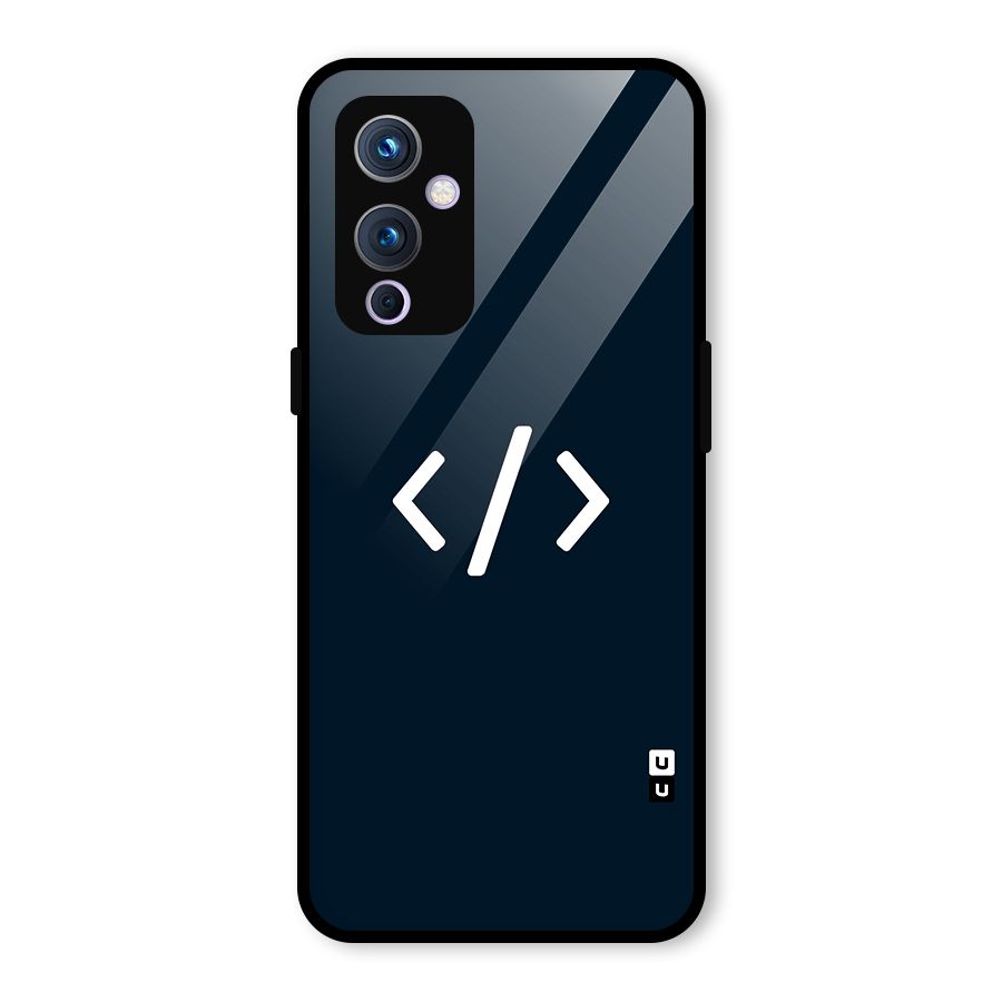 Programmers Style Symbol Glass Back Case for OnePlus 9