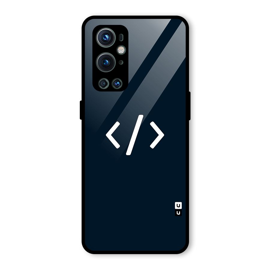 Programmers Style Symbol Glass Back Case for OnePlus 9 Pro