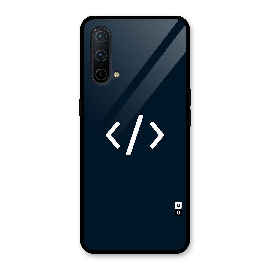 Programmers Style Symbol Glass Back Case for OnePlus Nord CE 5G
