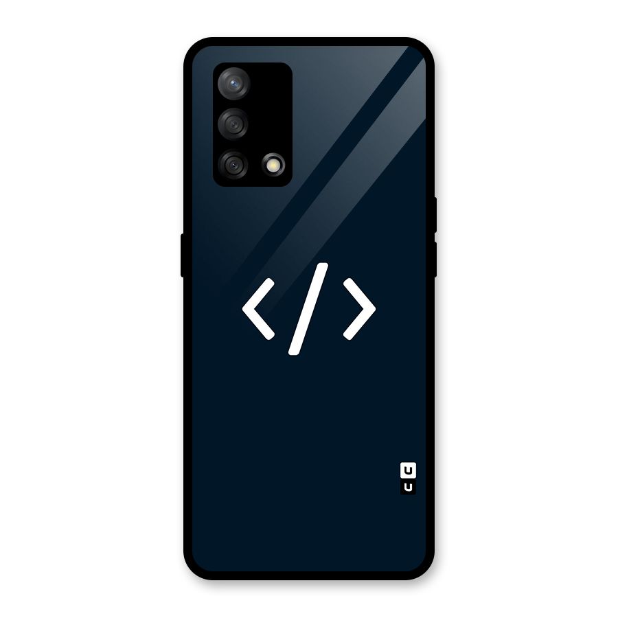 Programmers Style Symbol Glass Back Case for Oppo F19