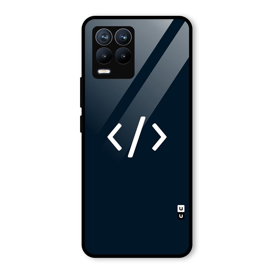 Programmers Style Symbol Glass Back Case for Realme 8
