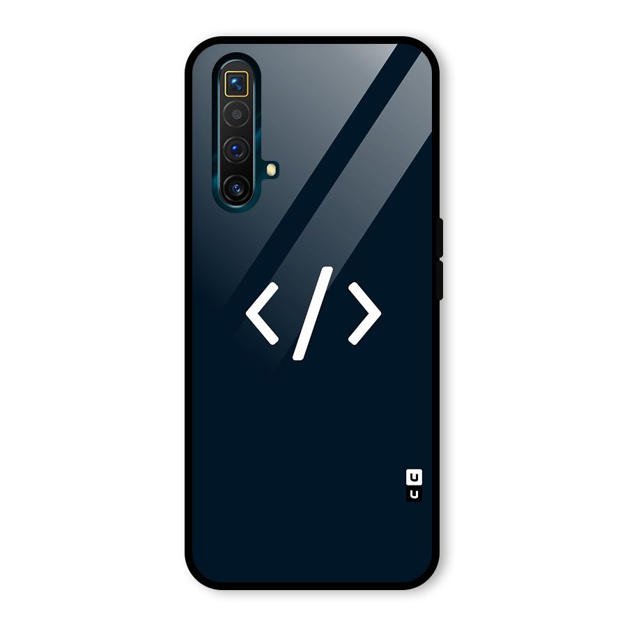 Programmers Style Symbol Glass Back Case for Realme X3 SuperZoom