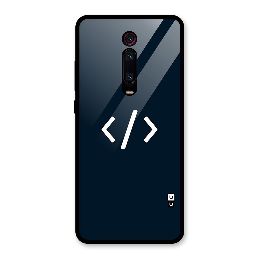 Programmers Style Symbol Glass Back Case for Redmi K20