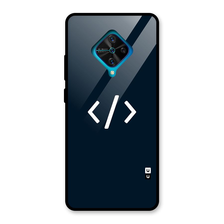 Programmers Style Symbol Glass Back Case for Vivo S1 Pro