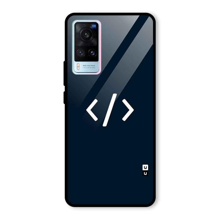 Programmers Style Symbol Glass Back Case for Vivo X60