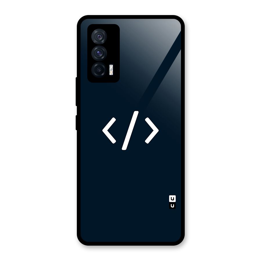 Programmers Style Symbol Glass Back Case for Vivo iQOO 7 5G