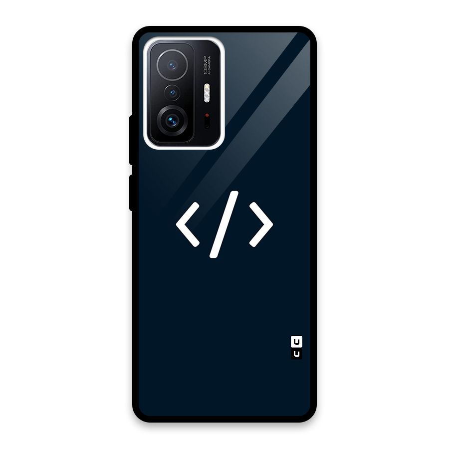 Programmers Style Symbol Glass Back Case for Xiaomi 11T Pro