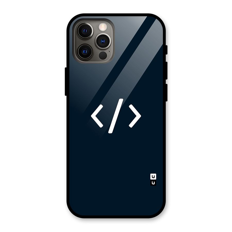 Programmers Style Symbol Glass Back Case for iPhone 12 Pro