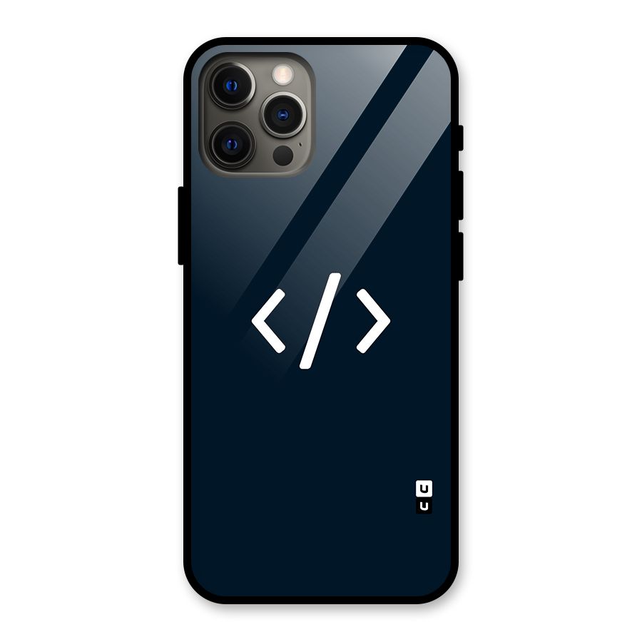 Programmers Style Symbol Glass Back Case for iPhone 12 Pro Max