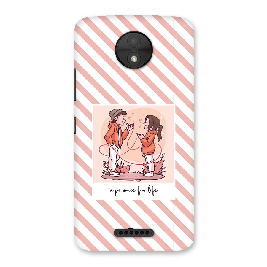 Promise For Life Back Case for Moto C