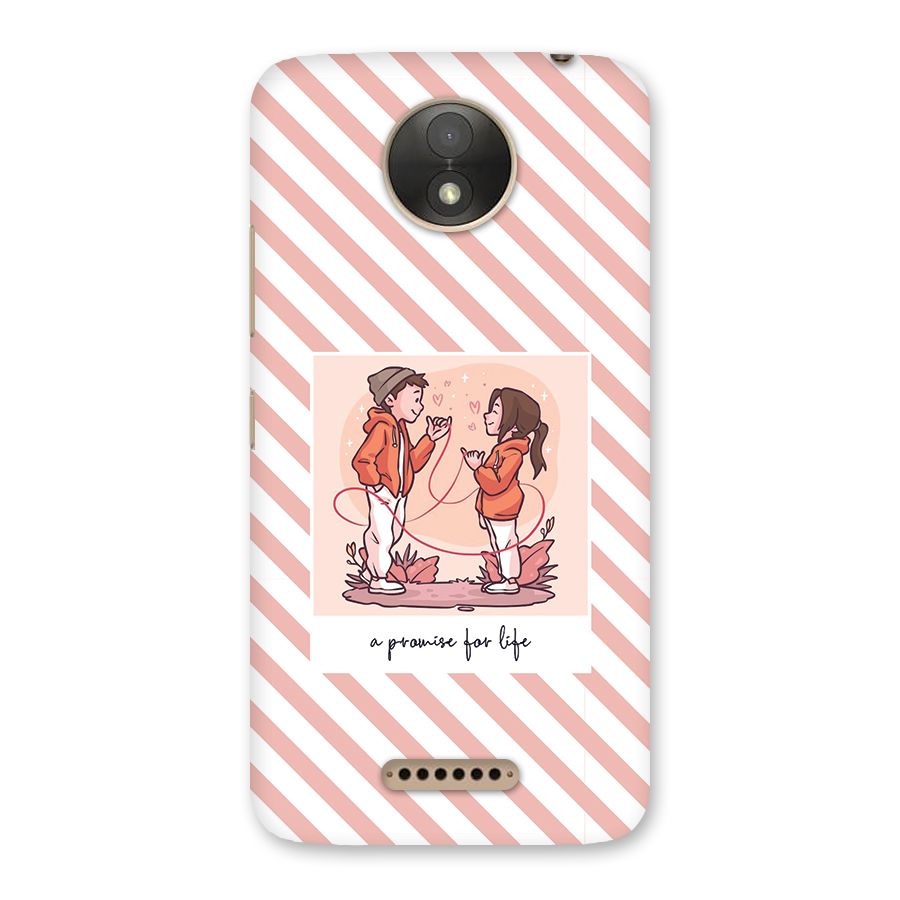 Promise For Life Back Case for Moto C Plus