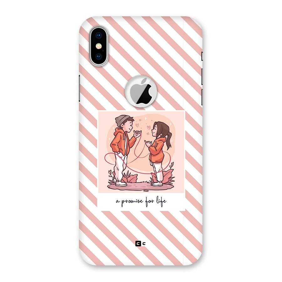 Promise For Life Back Case for iPhone XS Logo Cut