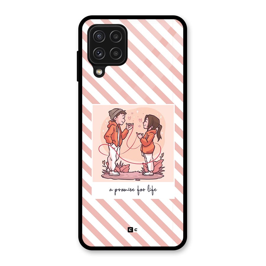 Promise For Life Glass Back Case for Galaxy A22 4G