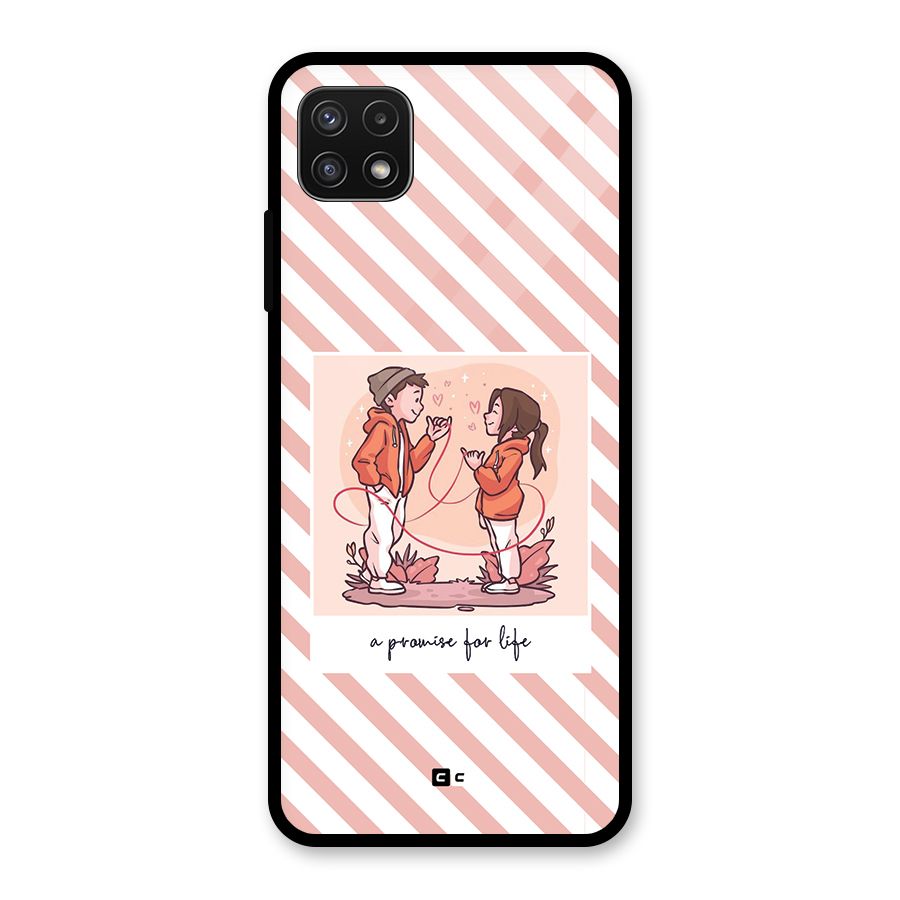 Promise For Life Glass Back Case for Galaxy A22 5G