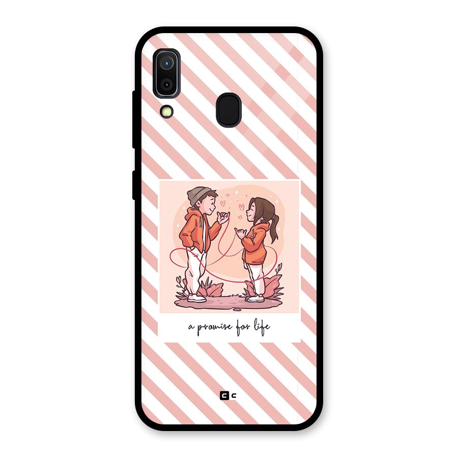 Promise For Life Glass Back Case for Galaxy A30