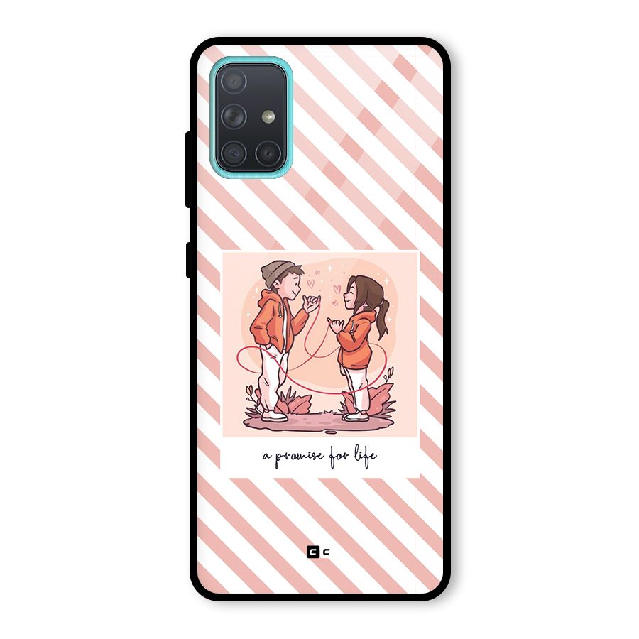 Promise For Life Glass Back Case for Galaxy A71