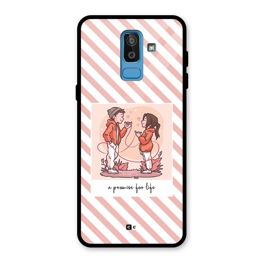 Promise For Life Glass Back Case for Galaxy J8