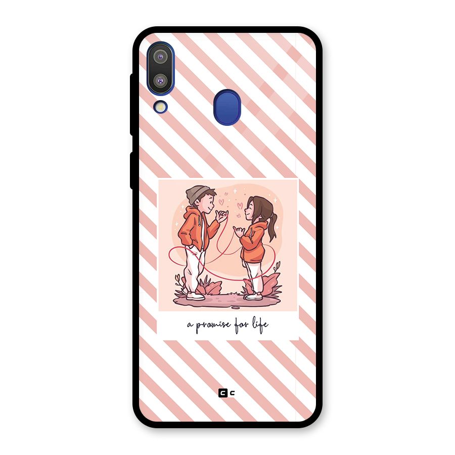 Promise For Life Glass Back Case for Galaxy M20