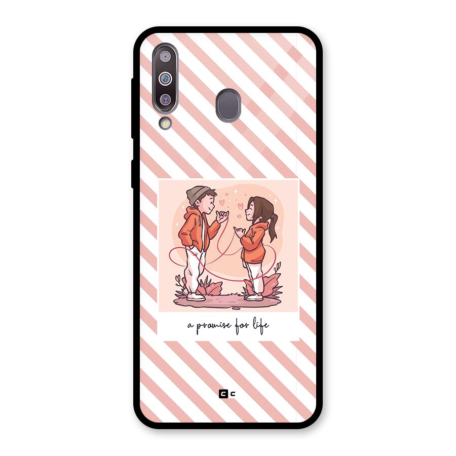 Promise For Life Glass Back Case for Galaxy M30