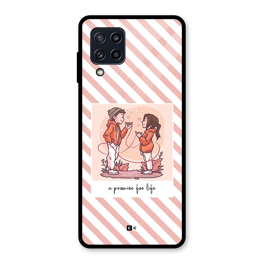Promise For Life Glass Back Case for Galaxy M32