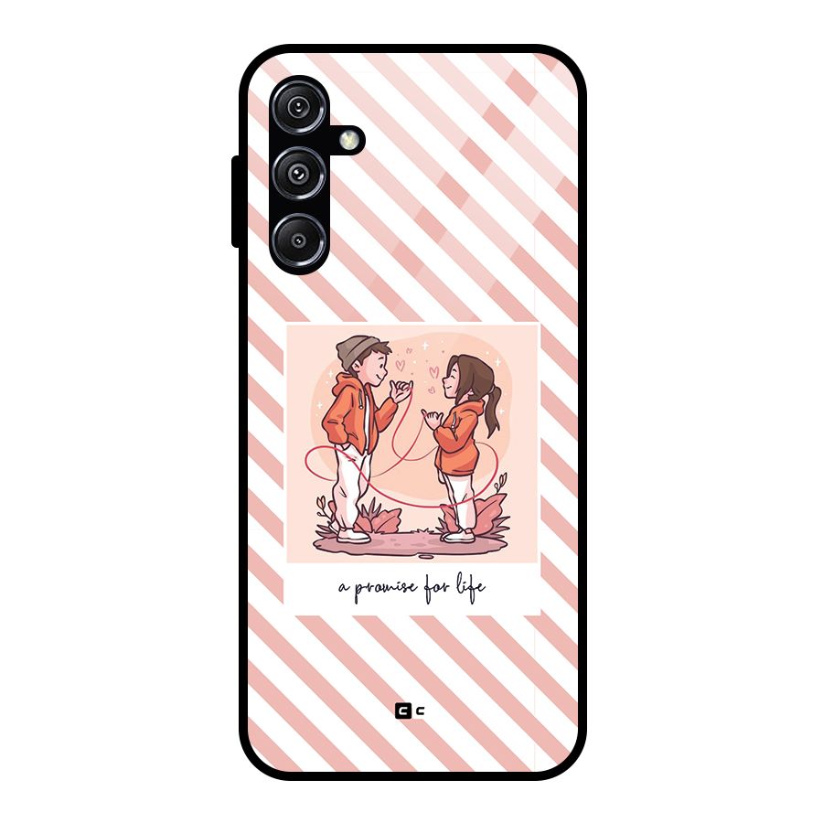 Promise For Life Glass Back Case for Galaxy M34 5G