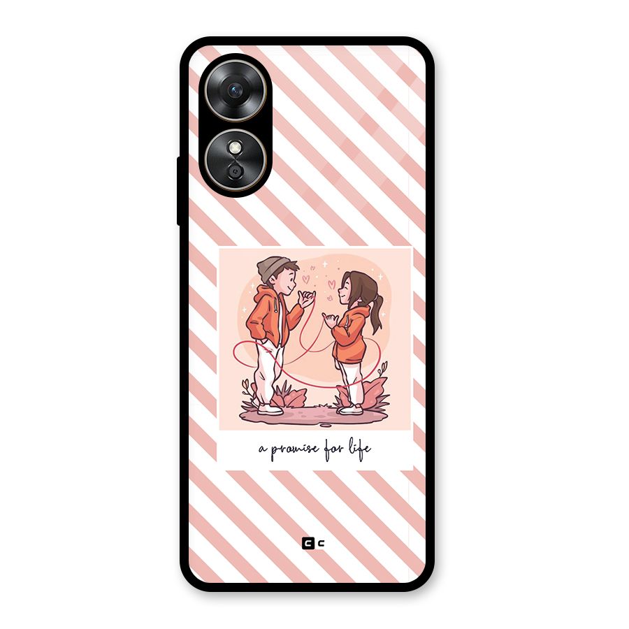Promise For Life Glass Back Case for Oppo A17