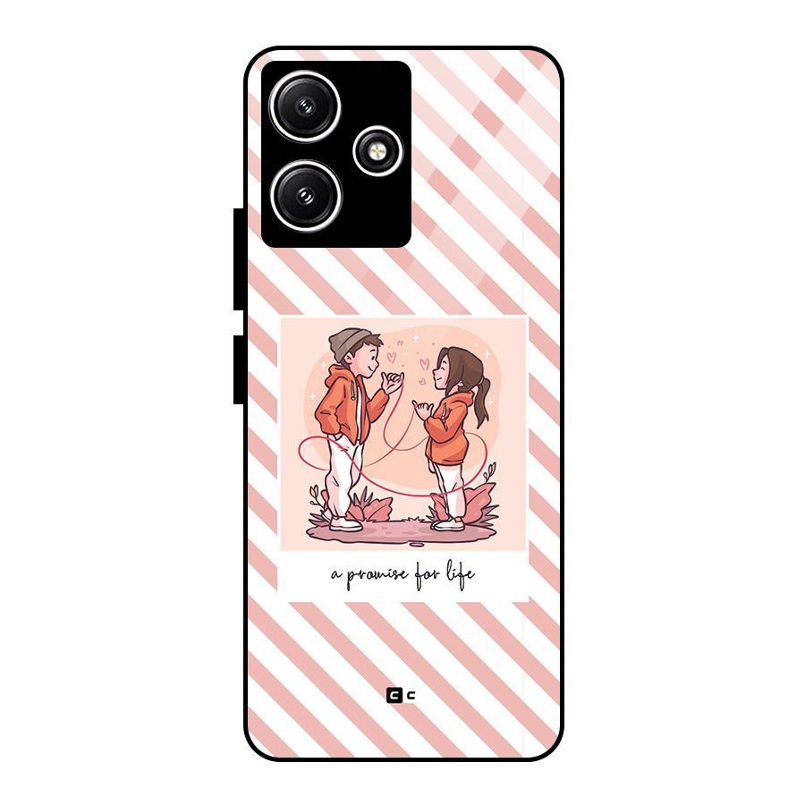 Promise For Life Glass Back Case for Poco M6 Pro
