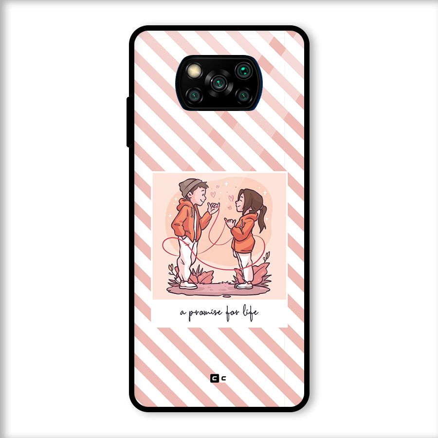 Promise For Life Glass Back Case for Poco X3