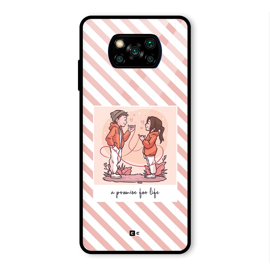Promise For Life Glass Back Case for Poco X3 Pro
