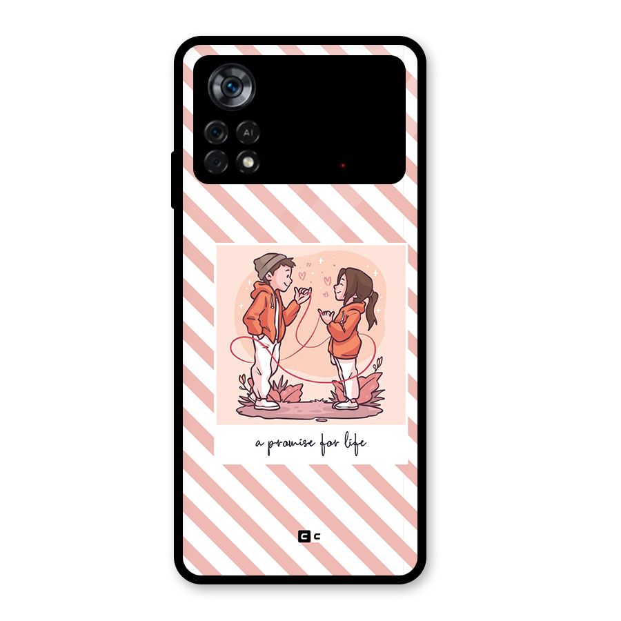 Promise For Life Glass Back Case for Poco X4 Pro 5G