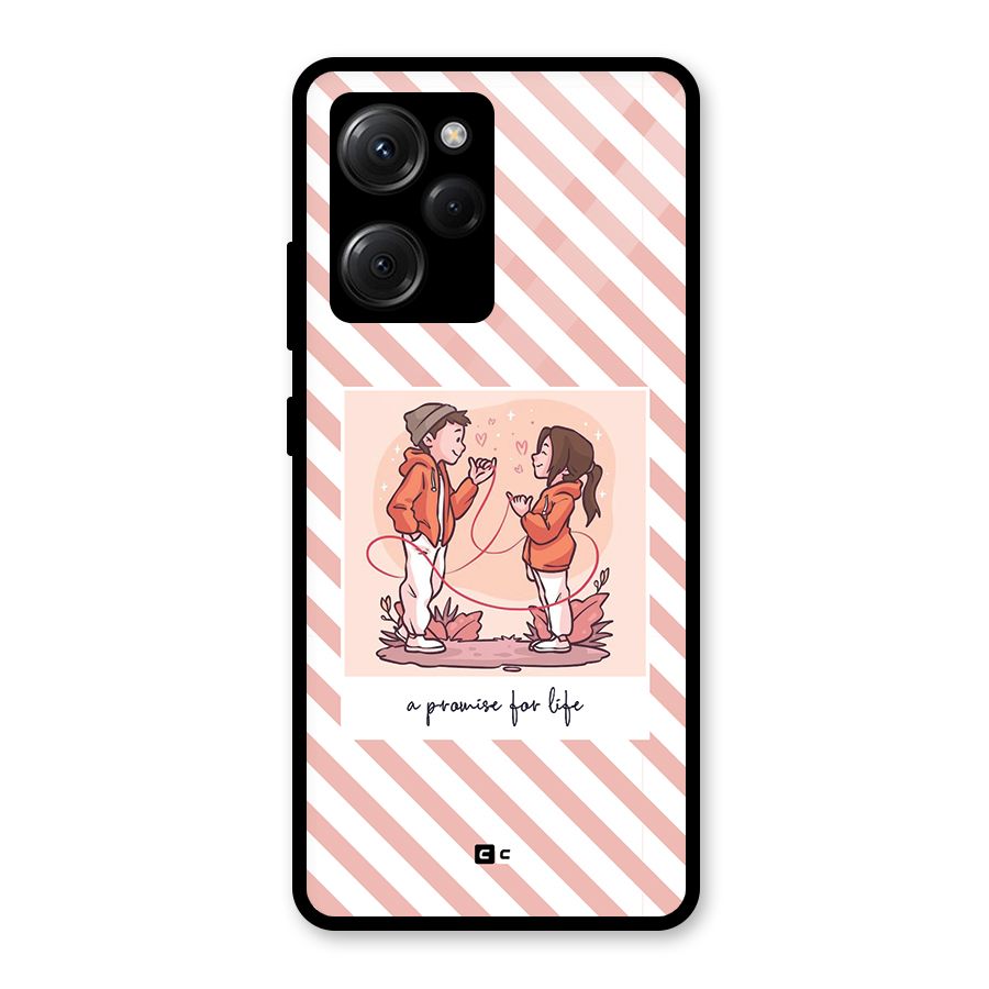 Promise For Life Glass Back Case for Poco X5 Pro