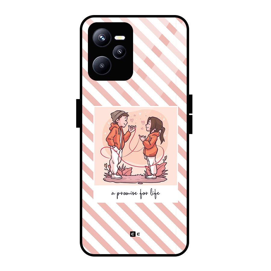 Promise For Life Glass Back Case for Realme C35