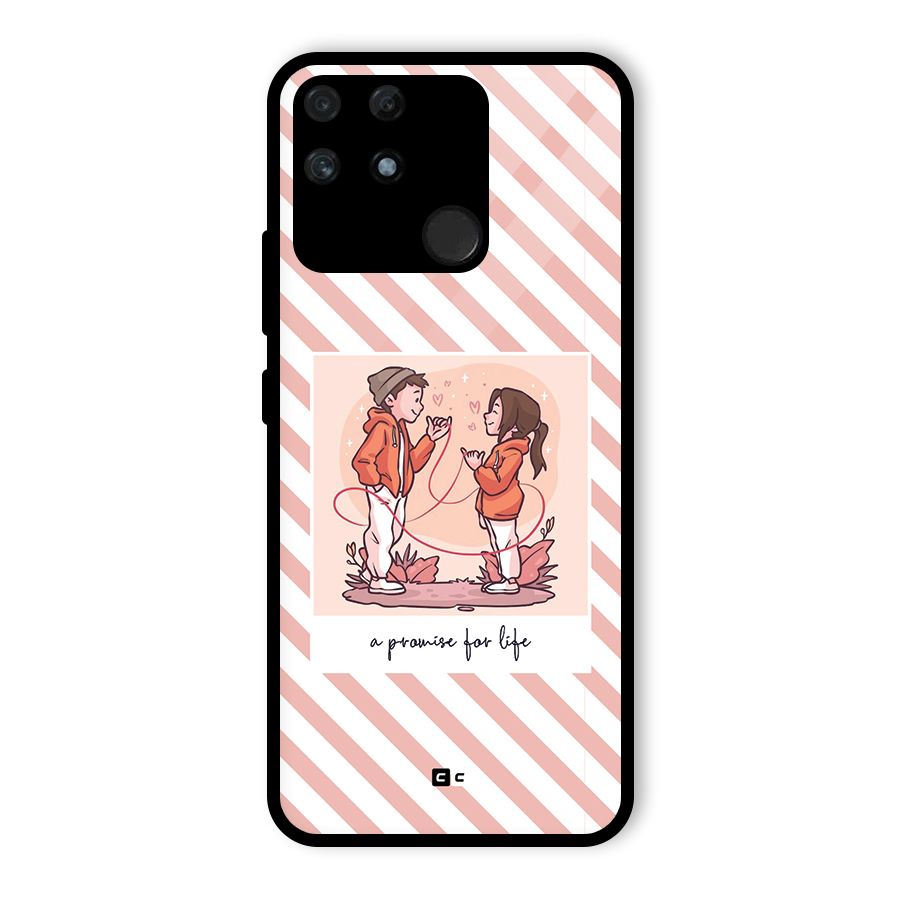 Promise For Life Glass Back Case for Realme Narzo 50A