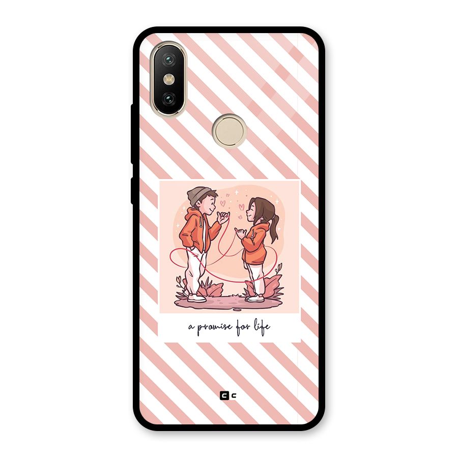 Promise For Life Glass Back Case for Redmi A2
