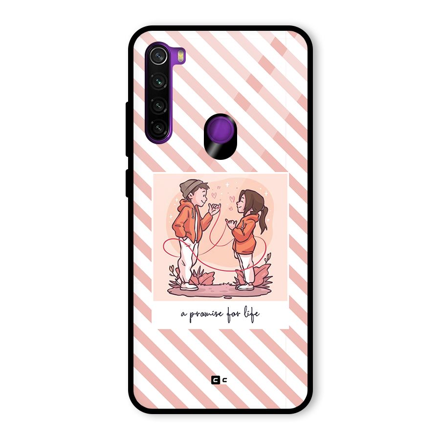 Promise For Life Glass Back Case for Redmi Note 8