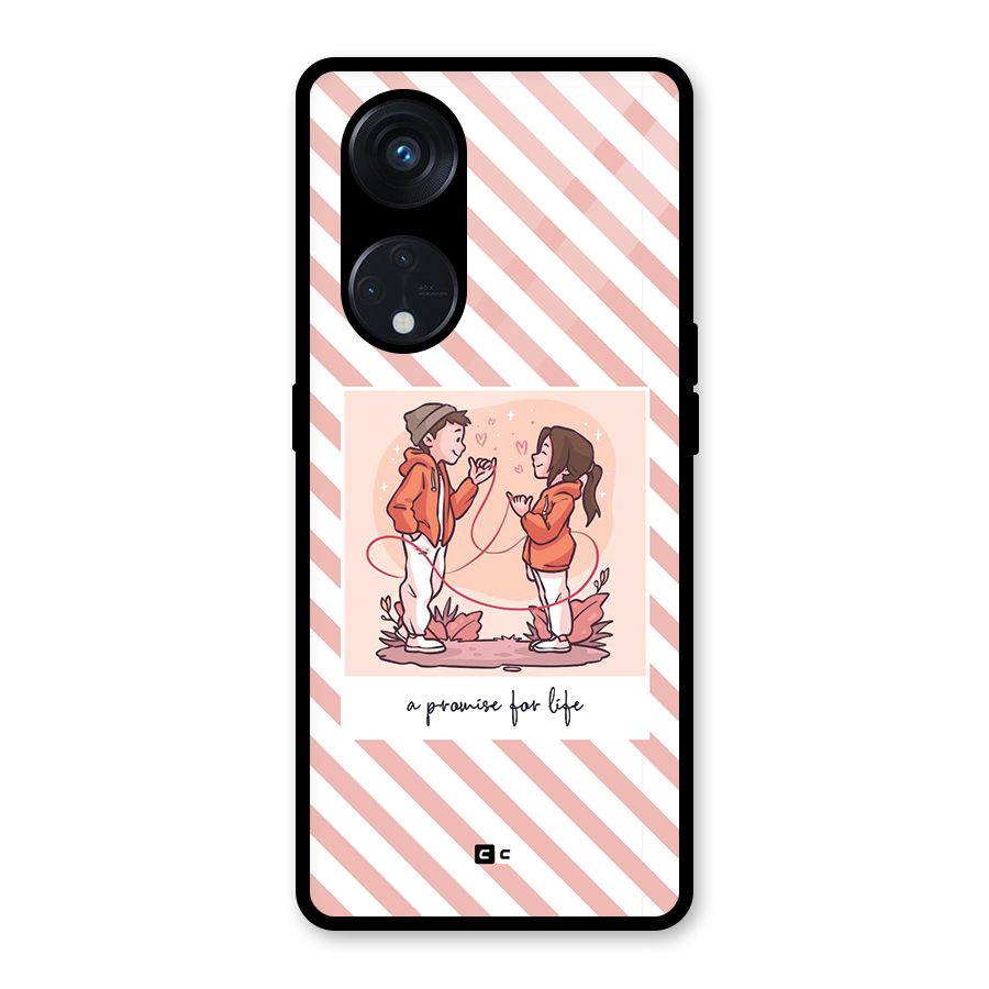 Promise For Life Glass Back Case for Reno8 T 5G