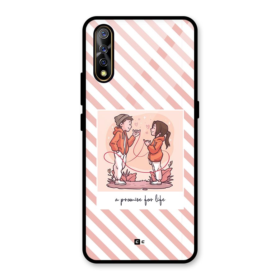 Promise For Life Glass Back Case for Vivo S1