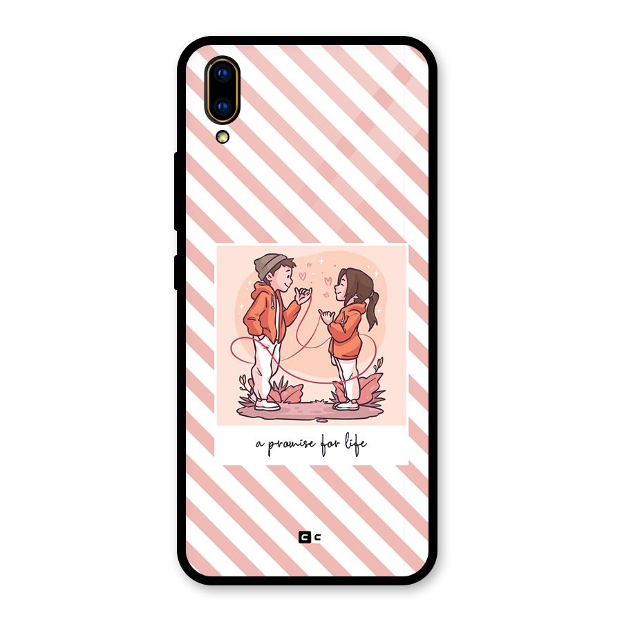 Promise For Life Glass Back Case for Vivo V11 Pro