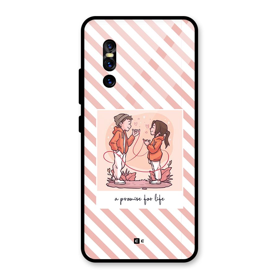 Promise For Life Glass Back Case for Vivo V15 Pro