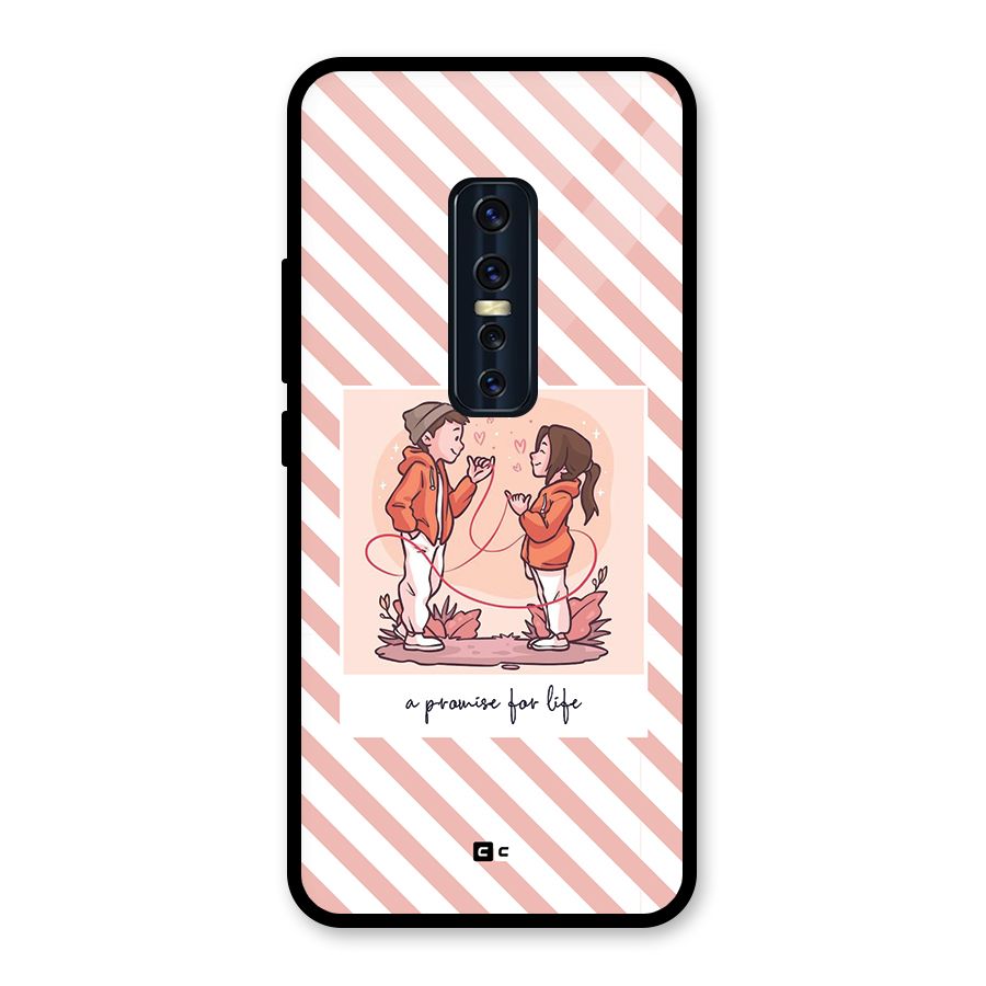 Promise For Life Glass Back Case for Vivo V17 Pro