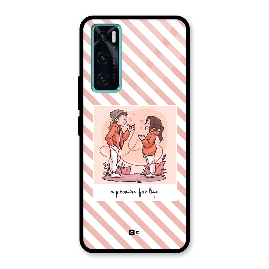 Promise For Life Glass Back Case for Vivo V20 SE
