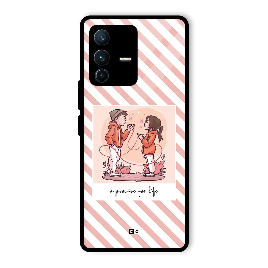 Promise For Life Glass Back Case for Vivo V23 Pro