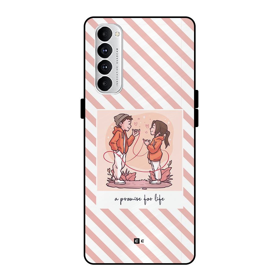 Promise For Life Metal Back Case for Oppo Reno4 Pro