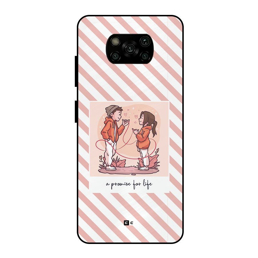 Promise For Life Metal Back Case for Poco X3