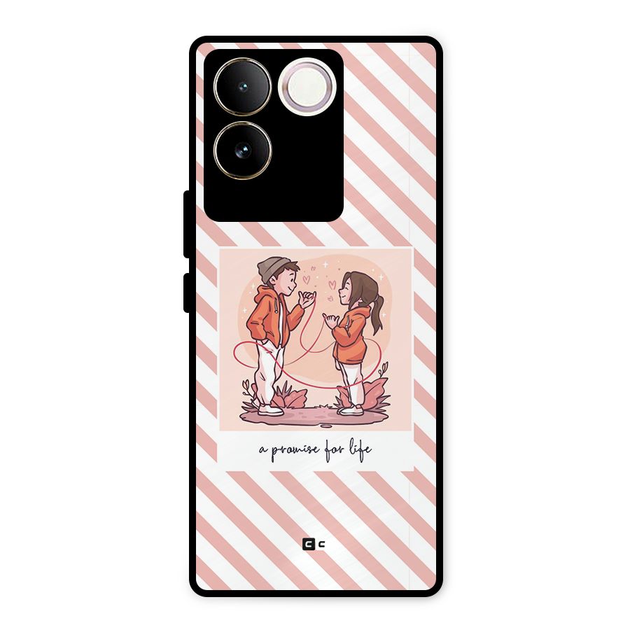 Promise For Life Metal Back Case for Vivo T2 Pro